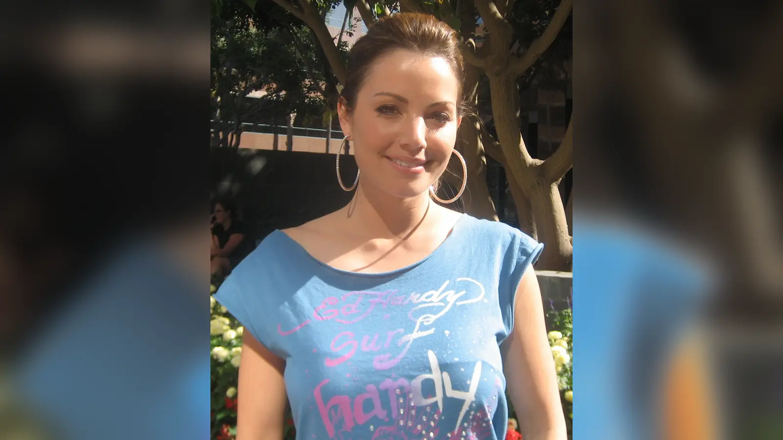 Erica Durance durante una entrevista en 2008