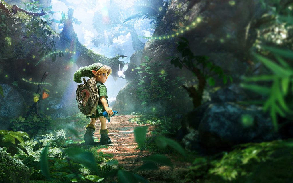 Young Link holding an ocarina beside a glowing fairy in Nintendo’s official Switch 2 artwork